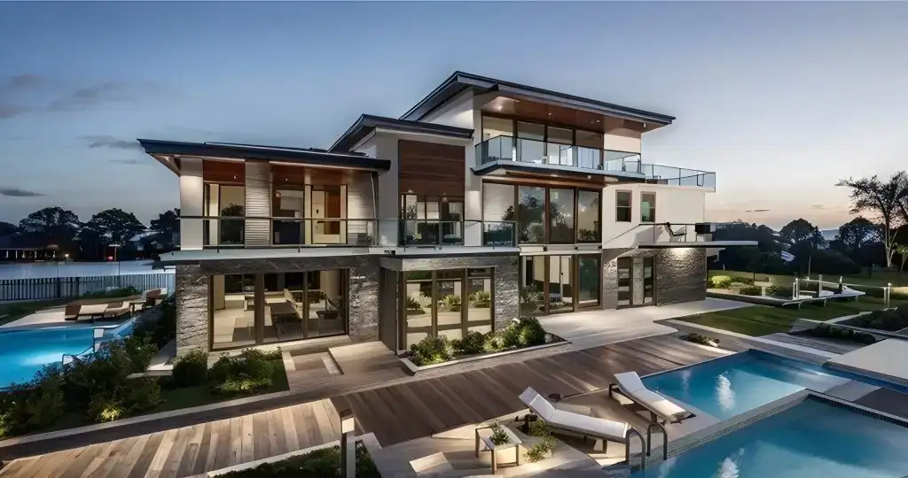 exterior mountain villa